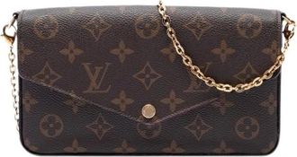 Louis Vuitton Pre-owned Pochette Felicie - Dames - Vintage Schoudertas - Bruin - ONE Size - Vintage