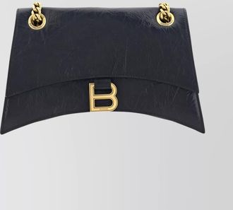 Balenciaga crush small leather shoulder bag