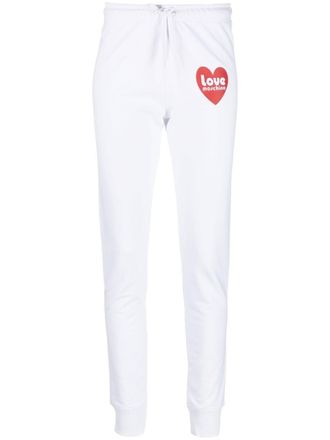 Love Moschino logo-print track trousers - White