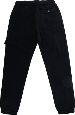 Stone Island Boys Sweatpants With Nylon Patch - Black Trousers