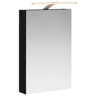 vidaXL Armario Con Espejo De Ba&ntilde;o Roble Negro 40 X 10,5 X 60,5 Cm Vidaxl