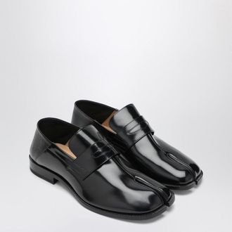 Maison Margiela Tabi Loafer In Black Leather