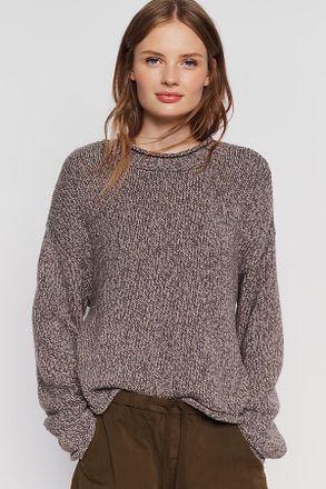 Pilcro Harlow 100% Marled Cotton Sweater