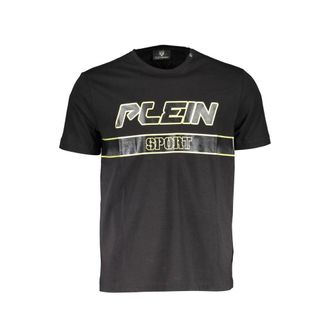 Plein Sport Black Cotton Mens Mens T-Shirt