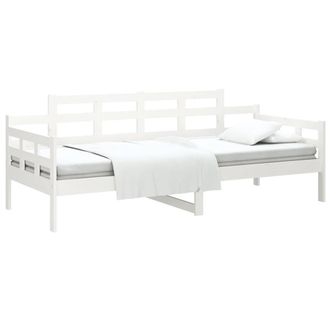 Berkfield Home Beautiful Day Bed White Solid Wood Pine 90x190 cm