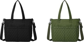 Generic Womens Padded Cotton Bag with Tassels Womens Shoulder Bag Adjustable Strap for Office, Travel, Daily Life