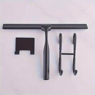 OEM Raclette De Douche - Lame En Tpr Souple 12 Cm - Pour Portes De Douche Et Vitres - Avec Crochet De Rangement - 1 Pi&egrave;ce