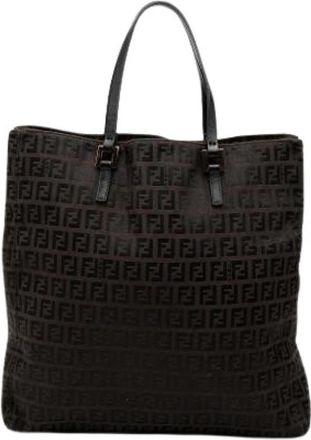 Fendi Pre-owned Tote Bag - Dames - Vintage Shopper - Bruin - ONE Size - Leer - Vintage