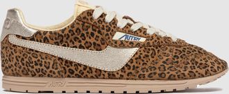 Autry Baskets Windspin Low Suede Leopr Leo Plat