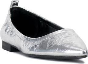 Vince Camuto Ashleah Pointed Toe Flat in Silver at Nordstrom Rack, Size 5.5