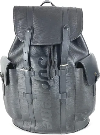 Louis Vuitton Black Noir Epi Leather Backpack (Pre-Owned)