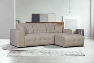 HOME AFFAIRE Ecksofa »Nosia L-Form« incl. 2 Zierkissen, mit feiner Steppung