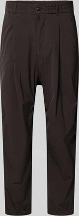 Drykorn Drykorn Relaxed Fit Hose mit Bundfalten Modell Lirog in Dunkelbraun, Gr&ouml;&szlig;e 31/32