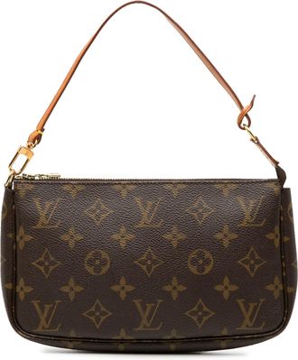 Louis Vuitton Pre-owned Womens Monogram Pochette Accessoires - Brown Textile - One Size