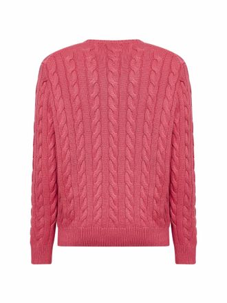 Polo Ralph Lauren Cable-Knit Cotton Sweater - Pink