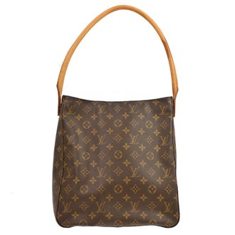 Louis Vuitton Looping Monogram Canvas Brown Canvas Handbag (Pre-Owned)