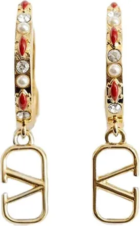 イヤリング VALENTINO GARAVANI GOLD L EARRINGS Valentino Garavani Vlogo Metal イヤリング (ファッション