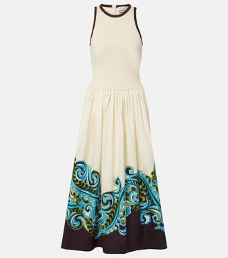 Alemais Al&eacute;mais Natalia printed cotton midi dress