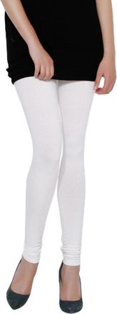 Generic Unbranded Women Plain Stretchy Leggings (S,M,L,XL) UK Sizes 6-12 (Small, White)
