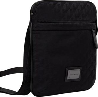 Emporio Armani Eagle All Over Crossbody - Bags - Hombre - Negro - ONE SIZE