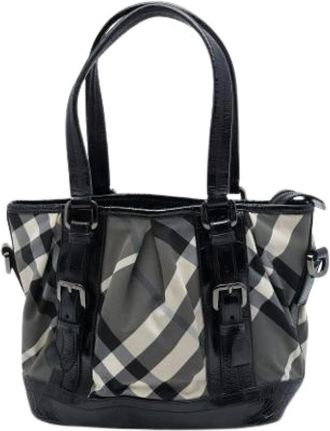Burberry Pre-owned Satchel - Dames - Vintage Handtas - Veelkleurig - ONE Size - Leer - Vintage