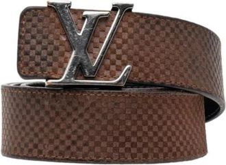 Louis Vuitton Pre-owned Belts, male, Brown, Size: ONE SIZE Pre-owned Vintage Suede Belt