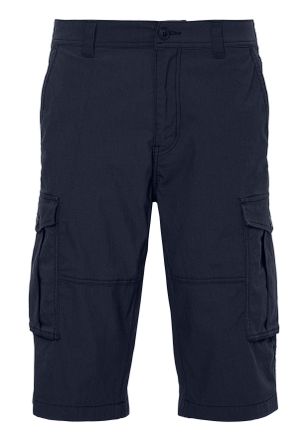 John Devin Cargobermudas JOHN DEVIN aus elastischer Baumwollmischung, Herren, Gr. 33, N-Gr, navy, Web, Obermaterial: 98% Baumwolle, 2% Elasthan, unifarben, beque