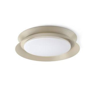 Netlighting Tender Flush Ceiling Light Light Grey 2700K