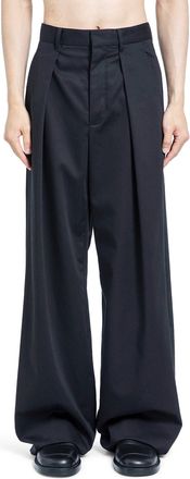 Ann Demeulemeester Botel Wide Leg Pleated Trousers