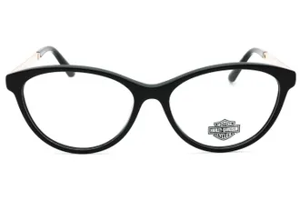 Harley-Davidson HD0570 Oval Acetate Frame Eyeglasses - Black