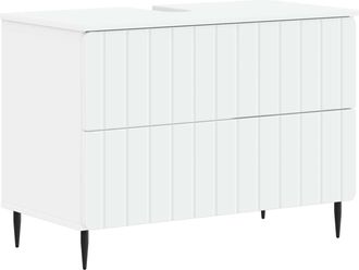 vidaXL Mueble De Lavabo Para Ba&ntilde;o Zwolle Blanco 82 X 41 X 58,5 Cm Vidaxl
