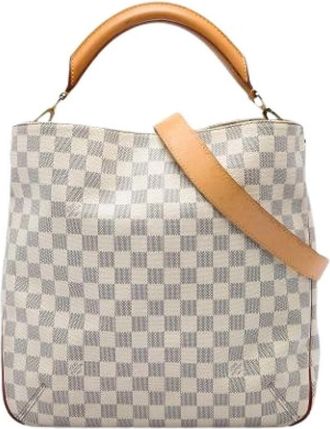 Louis Vuitton Pre-owned Soffi - Dames - Vintage Handtas - Wit - ONE Size - Leer - Vintage