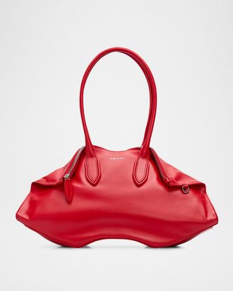 Alexander McQueen Manta Sculptural Nappa Leather Shoulder Bag