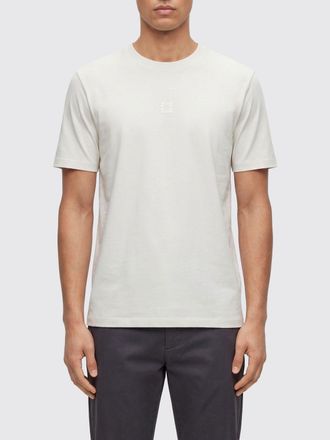 HUGO BOSS T-shirt in cotone con logo tono su tono