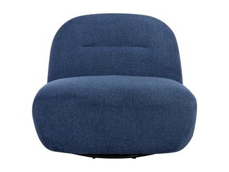 VENTE-UNIQUE.COM Sill&oacute;n cl&aacute;sico tela azul