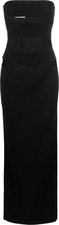 Mônot cut-out strapless gown - women - Polyester - 42 - Black