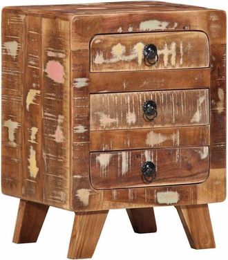vidaXL Bedside Cabinet 37x32x50 cm Solid Wood Reclaimed Vidaxl