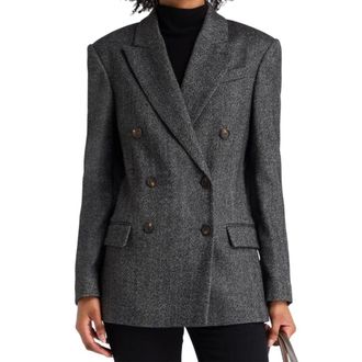 Brunello Cucinelli Womens Black Elastane Blazer Clothing
