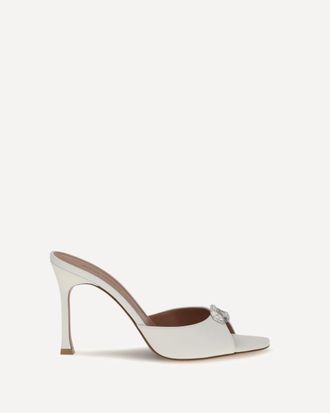 Amina Muaddi Sandali Mules Camelia in pelle Woman 36.5