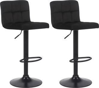 Clp Clp - Juego De 2 Taburetes De Bar Feni Negro