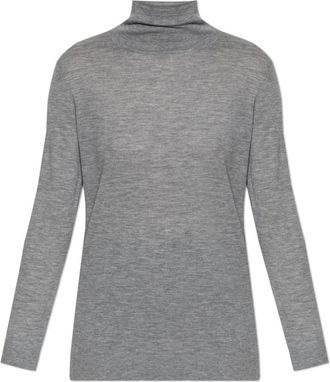 Lisa Yang Danette Turtleneck - Dames - Cashmere truien - Grijs - S - Leer - Truien & Vesten