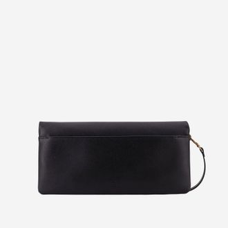 Pinko Womens Love Bag Click Soft Leather Clutch Black Shoulder