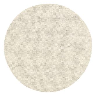 Safavieh Alfombra lana/algod&oacute;n marfil/gris claro 122 x 122 cm