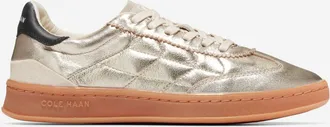 Cole Haan Womens GrandPrø Breakaway Sneakers - Gold Size 5.5