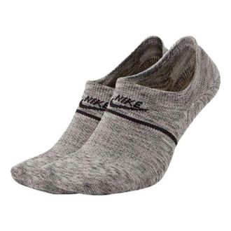 Nike Unisex Snkr Sox No-show Breathable Socks 2 Packs Grey Gray CU0692-012
