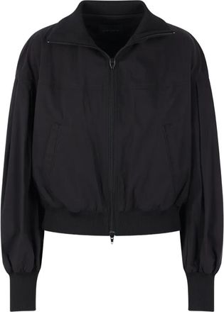 Yohji Yamamoto Bomberjack met rits - Zwart