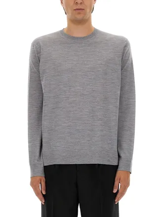 Theory Wool Jersey Sweater - Gray