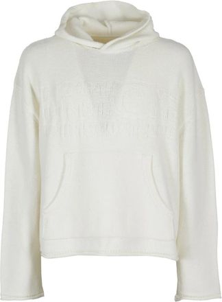 Maison Margiela Stijlvolle Hoodie voor Dagelijks Gebruik - Heren - Hoodies - Wit - S - Wol - Hoodies & sweatvesten