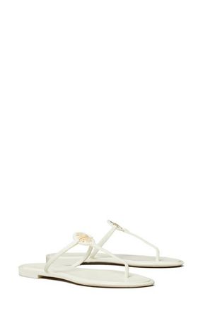Tory Burch Mini Miller Jelly Thong Sandal in Ivory /Gold at Nordstrom, Size 10
