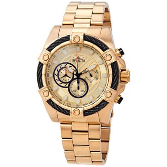 Invicta Bolt Chronograph Gold Dial Mens Watch 25515